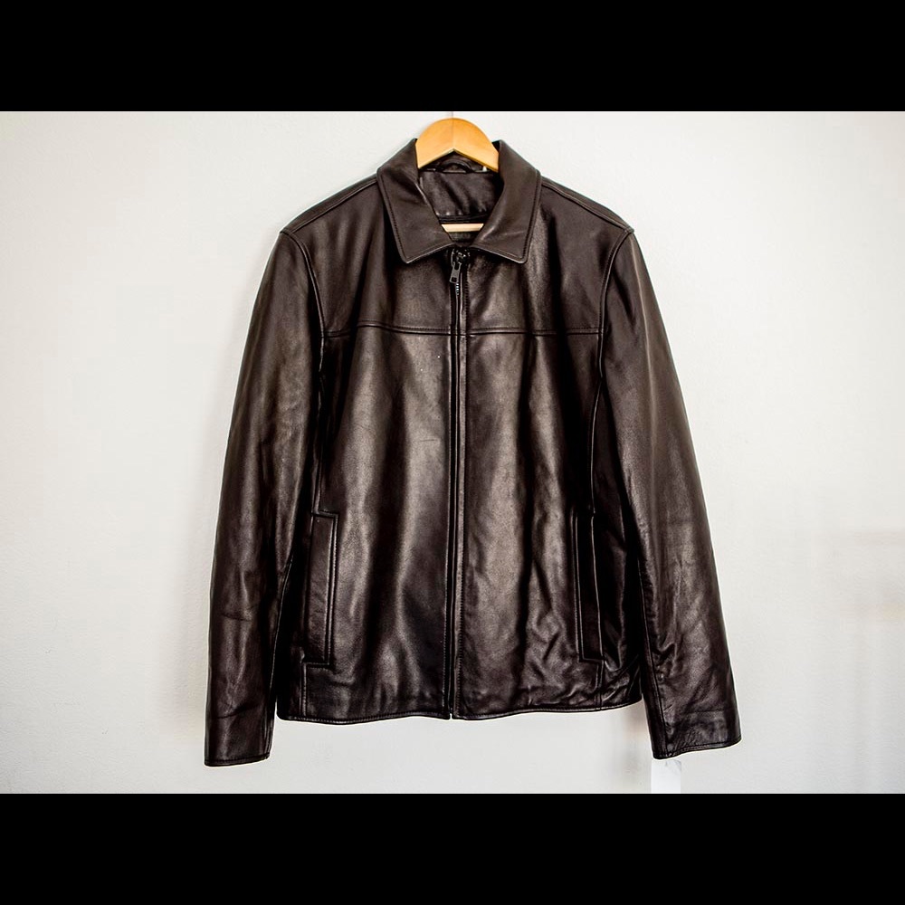 NWT Men's Vince Camuto Leather Motorcycle Jacket